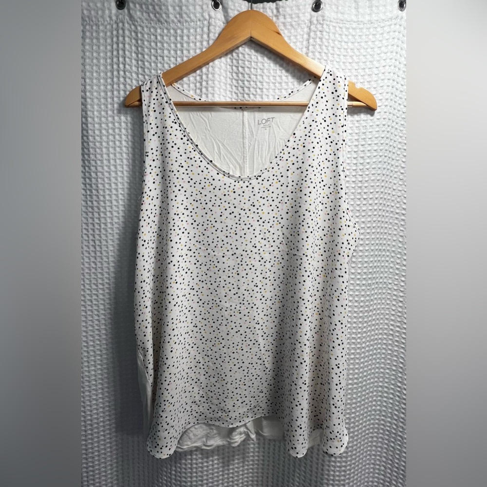 EUC Loft Outlet Mixed Media tank, size XL